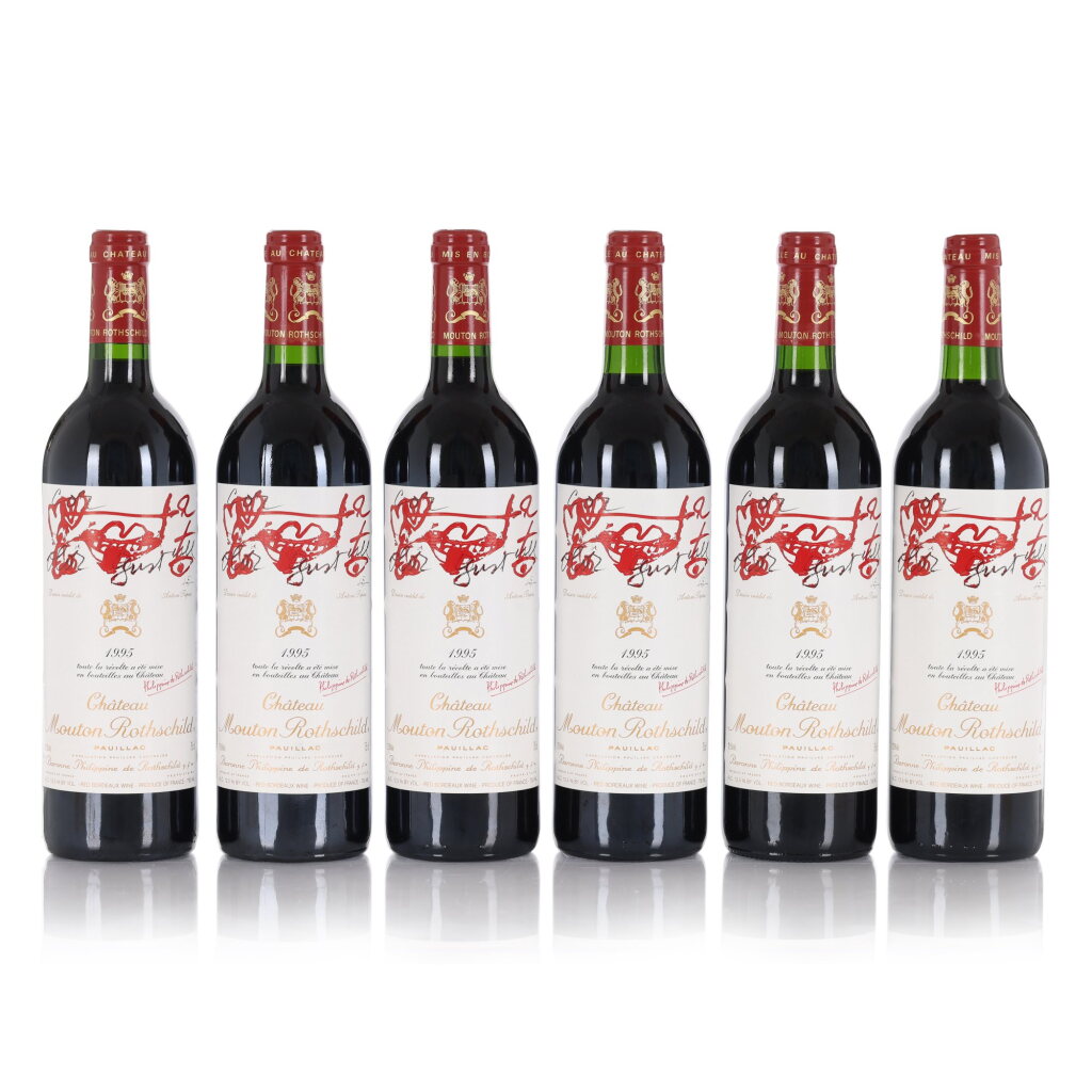 View full screen - View 1 of Lot 25. Château Mouton Rothschild 1995 (12 BT).
