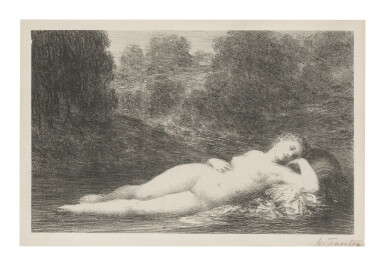 View full screen - View 1 of Lot 33. HENRI FANTIN-LATOUR | EAU DORMANTE (HÉDIARD 173).
