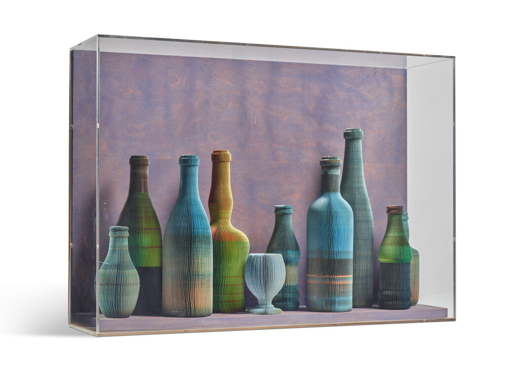 View full screen - View 1 of Lot 118. Single Shelf of Bottles.
