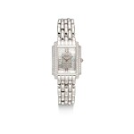 PATEK PHILIPPE | REFERENCE 4825 A WHITE GOLD AND DIAMOND-SET BRACELET WATCH WITH MOTHER-OF-PEARL DIAL, CIRCA 2006