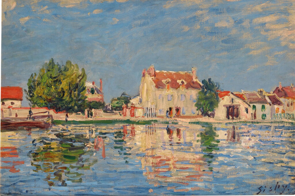View full screen - View 1 of Lot 311. Le Canal du Loing à Saint-Mammès.