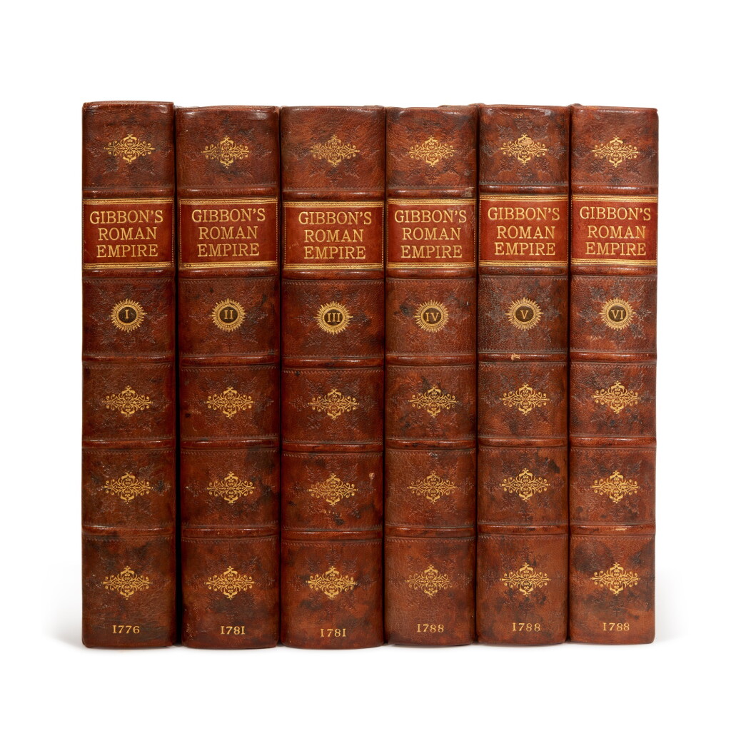 View full screen - View 1 of Lot 78. GIBBON, E. | History of the Decline and Fall of the Roman Empire, 1776-1788, 6 volumes.