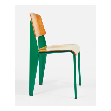View full screen - View 1 of Lot 216. JEAN PROUVÉ | "STANDARD" CHAIR, MODEL NO. 305.
