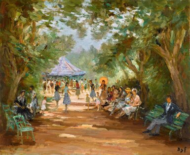 View full screen - View 1 of Lot 127. Le parc Monceau à Paris.