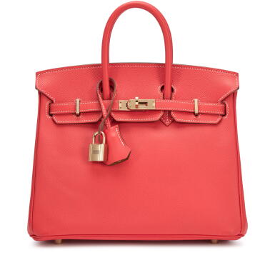 View full screen - View 1 of Lot 49. Limited Edition Rose Jaipur Epsom and Gold Verso Candy Birkin 25 Permabrass Hardware, 2013.