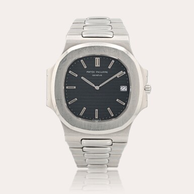View full screen - View 1 of Lot 357. Nautilus, reference 3700/1A-050 Montre bracelet en acier avec date | Stainless steel wristwatch with date and bracelet Vers 1977 | Circa 1977.