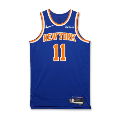 View full screen - View 1 of Lot 11. Jalen Brunson Game Worn 2026 'NBA All-Star Shooting Stars' Icon Edition Jersey | Shooting Stars Champion.