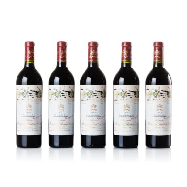 View full screen - View 1 of Lot 1128. Château Mouton Rothschild 2005 (5 BT).