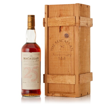 View full screen - View 1 of Lot 9276. The Macallan 25 Year Old Anniversary Malt 43.0 abv NV (1 BT70).