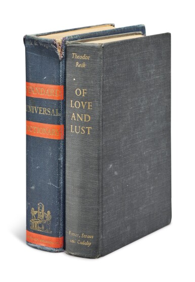 View full screen - View 1 of Lot 74. Feynman, Richard P. Dictionary Presented To His Wife Arline As A Gift, Inscribed By Him.
