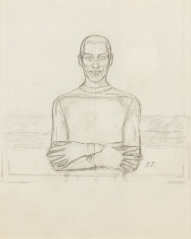 View full screen - View 1 of Lot 240. Portrait de Paul Cadmus.