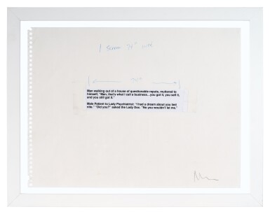 View full screen - View 1 of Lot 7. Untitled (Study for Joke Painting).