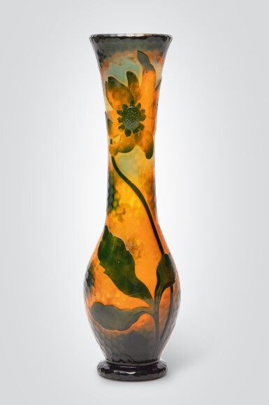 View full screen - View 1 of Lot 34. "Coquelicot" Vase.