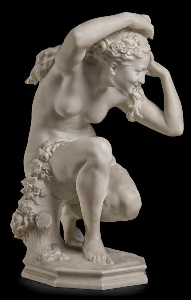 View full screen - View 1 of Lot 59. JEAN-BAPTISTE CARPEAUX | FLORE ACCROUPIE (CROUCHING FLORA).