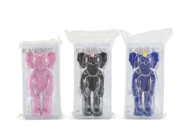 View full screen - View 1 of Lot 9597. KAWS | BFF (BLACK/ PINK/ MOMA EXCLUSIVE) (THREE WORKS) BFF(黑/ 粉紅/ MOMA 獨家版)(三件作品).