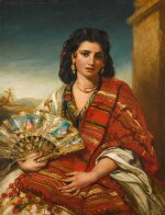 The Queen of the Spanish Gipsies at the Cuesta of the Alhambra