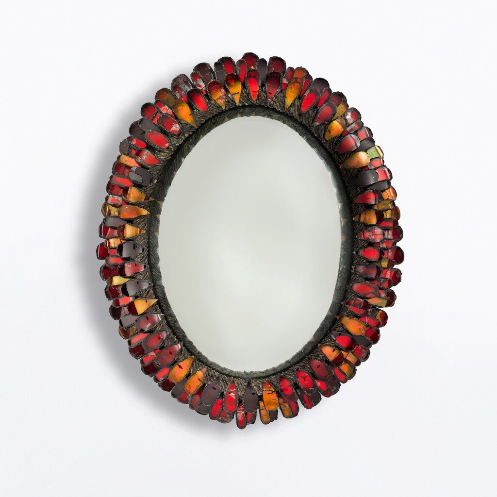 View full screen - View 1 of Lot 552. "Zinnia" Mirror .