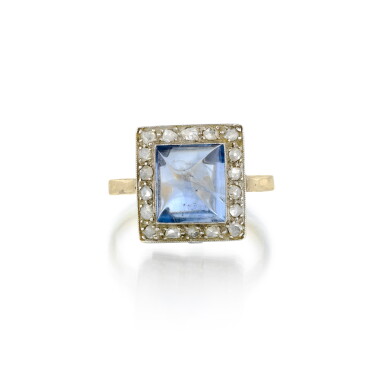 View full screen - View 1 of Lot 251. Bague "Interchangeable" pierres fines et diamants | 'Interchangeable' gemstone and diamond ring .