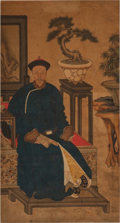 View full screen - View 1 of Lot 65. A portrait of Prince Dun, 10th son of the Kangxi Emperor, Qing dynasty, 18th century.