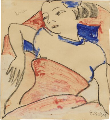 View full screen - View 1 of Lot 46. Liegende (Reclining Woman).