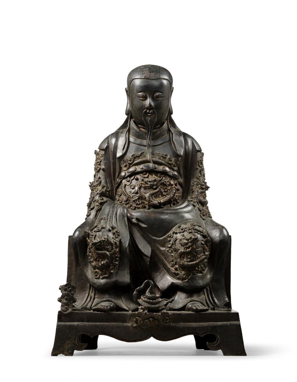 View full screen - View 1 of Lot 9888. A large bronze figure of Zhenwu, Ming dynasty, 16th century | 明十六世紀 銅真武大帝.