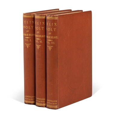 View full screen - View 1 of Lot 1027. Eliot, George | Felix Holt. The Radical, a fine copy.