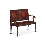 A George III Style Mahogany Hall Bench, Circa 1870, Stamped H Samuel