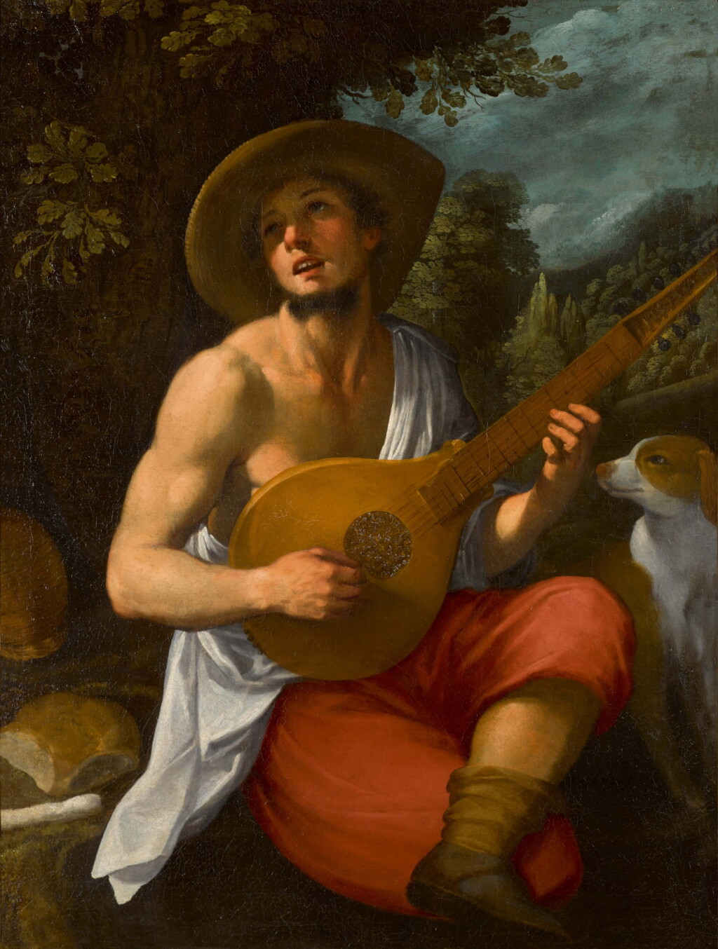 View full screen - View 1 of Lot 404. A shepherd playing the cetera.