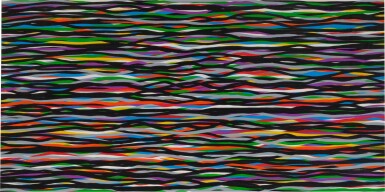View full screen - View 1 of Lot 81. Horizontal Lines in Color Superimposed.