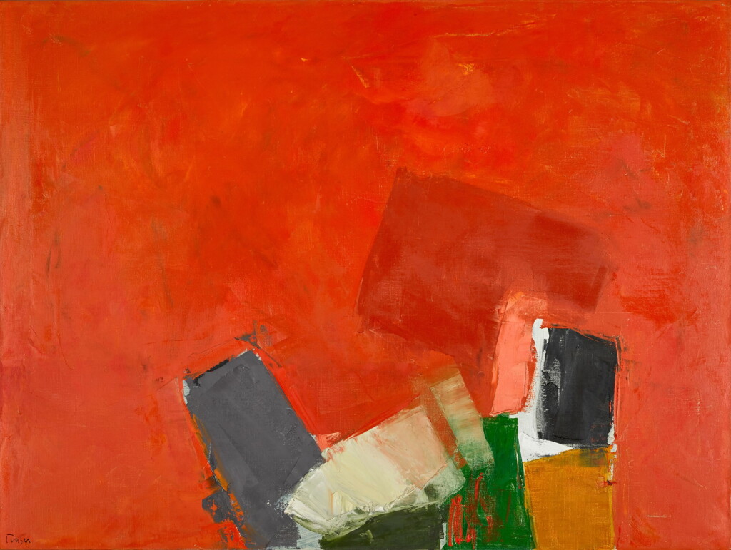 View full screen - View 1 of Lot 174. DONALD HAMILTON FRASER | ORANGE COMPOSITION.