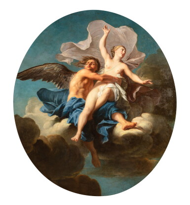 View full screen - View 1 of Lot 88. Boreas raises Orithyia | Borée enlevant Orithye.