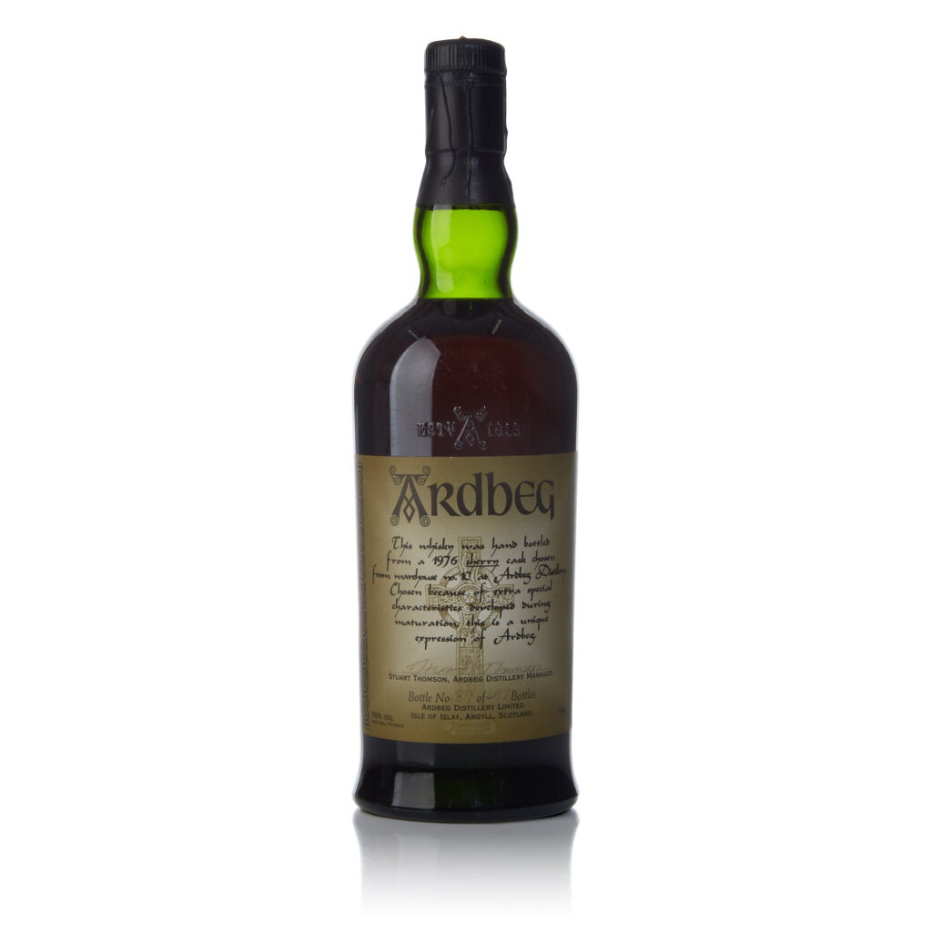 View full screen - View 1 of Lot 22. Ardbeg Manager's Choice Cask #2391 56.0 abv 1976 (1 BT 70cl).