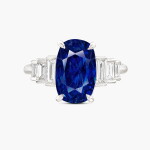Sapphire and Diamond Ring | 6.45克拉 天然 「斯里蘭卡」未經加熱藍寶石 配 鑽石 戒指