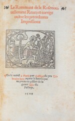 Le rommant de la rose. Galliot du Pré, 1529. In-8. Maroquin bleu de Bozerian. Ex. Paul Voûte