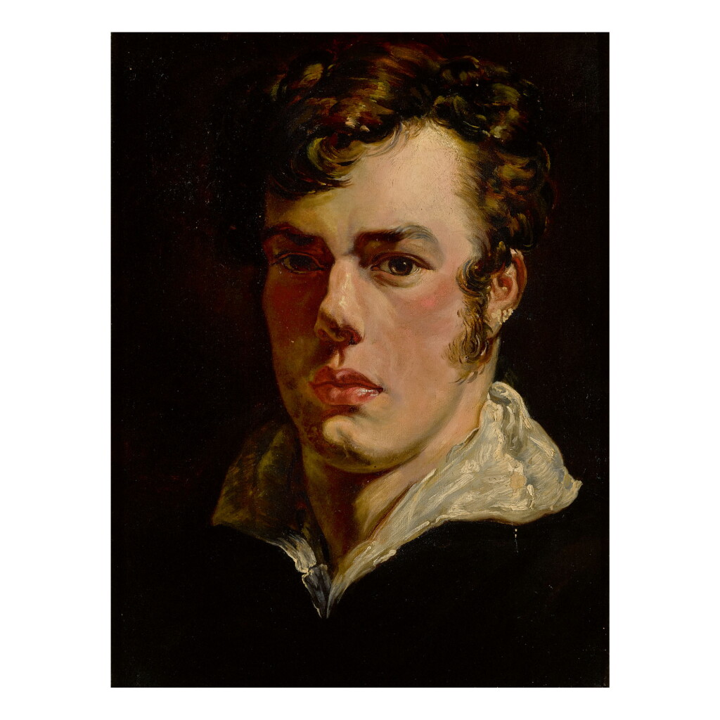 View full screen - View 1 of Lot 91. AFTER GEORGE LANCE | SELF-PORTRAIT OF THE ARTIST GEORGE LANCE .