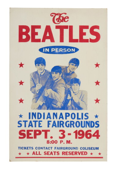 View full screen - View 1 of Lot 16. The Beatles | A poster from the 1964 American tour.