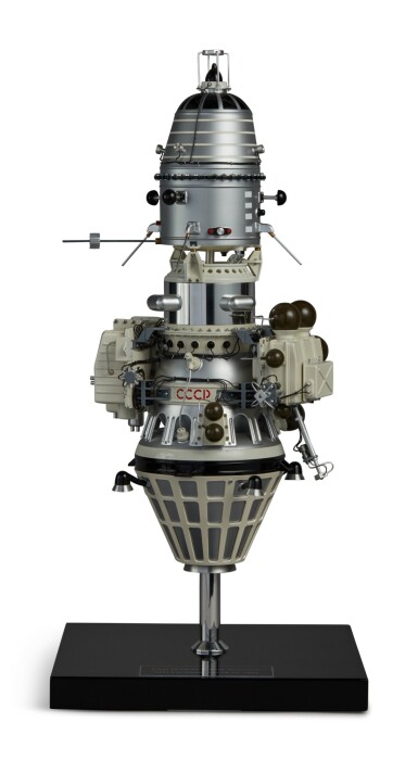 View full screen - View 1 of Lot 4. Luna 10 Soviet robotic lunar station spacecraft model.