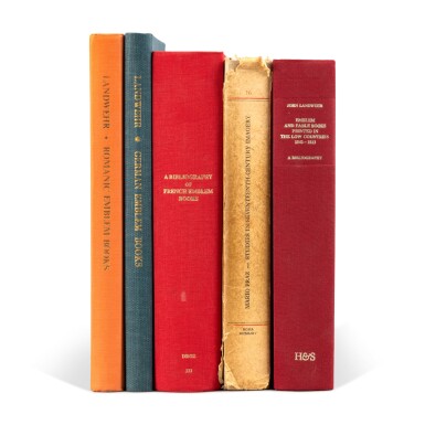 View full screen - View 1 of Lot 319. Rare books - Emblem books - Bibliography.