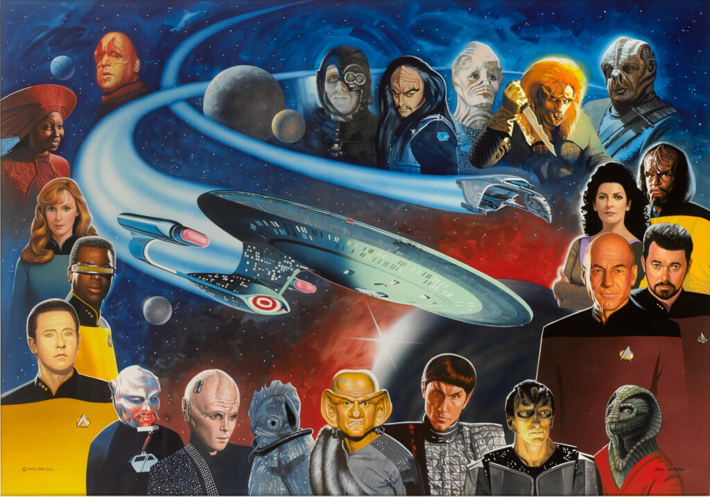 View full screen - View 1 of Lot 70. Star Trek: The Next Generation (1993), original artwork, signed by the artist, US.