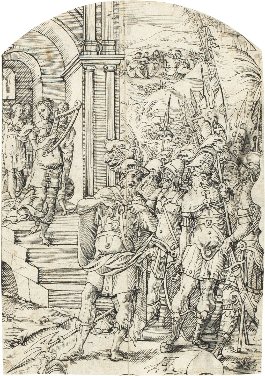 View full screen - View 1 of Lot 490. The Daughter of Jephthah.