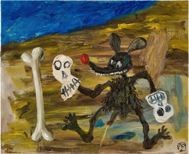 View full screen - View 1 of Lot 1073. Rata Con Dos Craneos, Opera Bufa | 老鼠與兩個顱骨,喜歌劇.