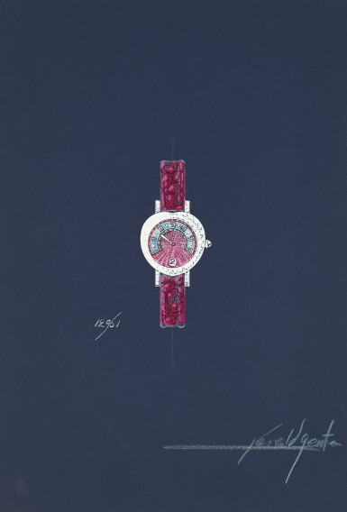 View full screen - View 1 of Lot 1034. An original prototype design of a wristwatch with accompanying NFT, Circa 1997.