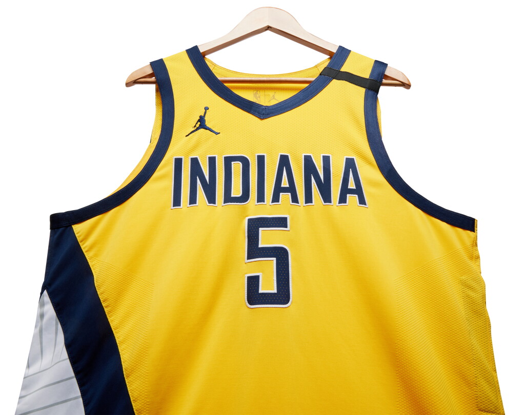View full screen - View 1 of Lot 73. Jarace Walker Indiana Pacers 2023-2024 Game Issued Statement Edition Jersey.