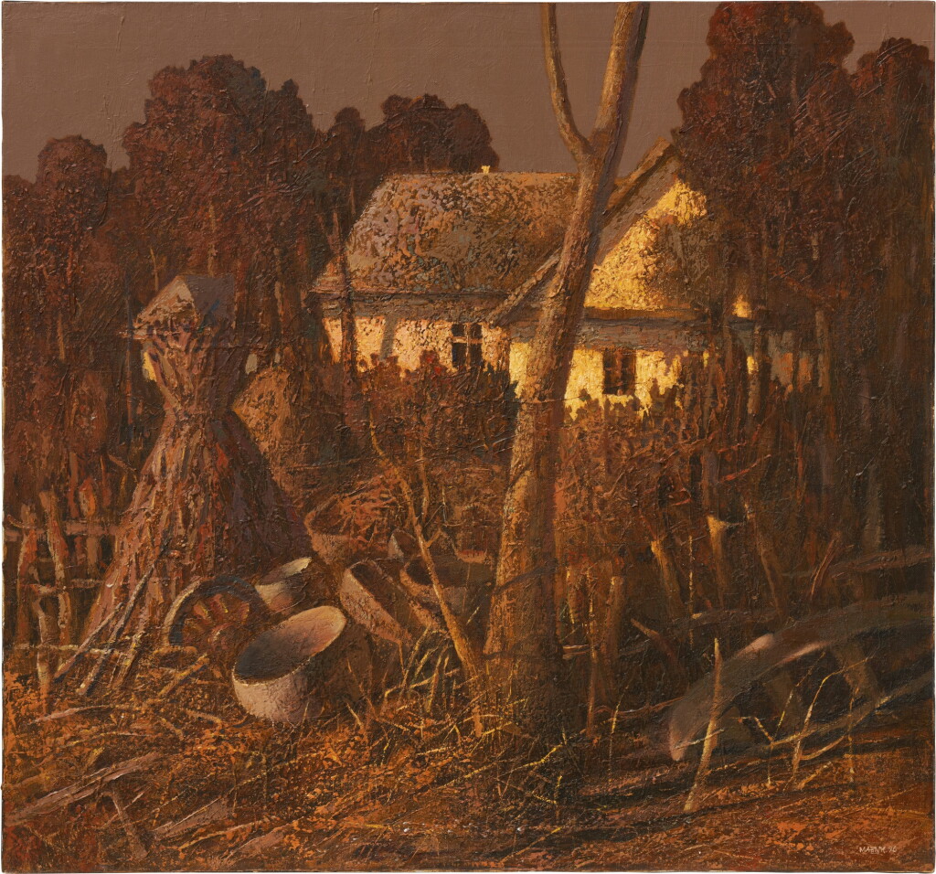 View full screen - View 1 of Lot 6. Ukrainian Village in the Moonlight.