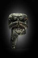 Four Olmec and Guerrero Greenstone Figures
