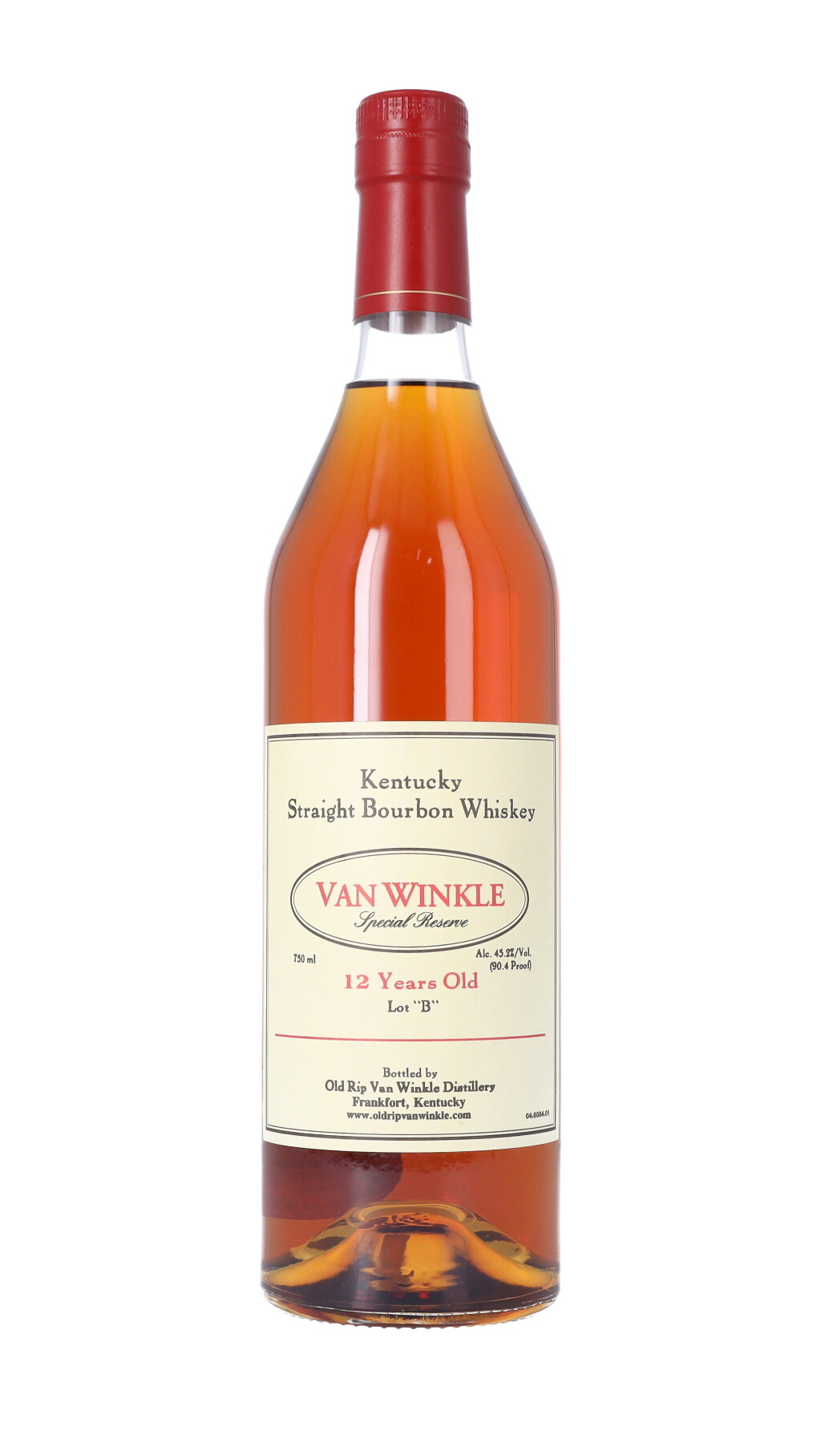 View full screen - View 1 of Lot 598. Van Winkle 12 Year Old Special Reserve Lot "B" 90.4 proof NV (1 BT75).