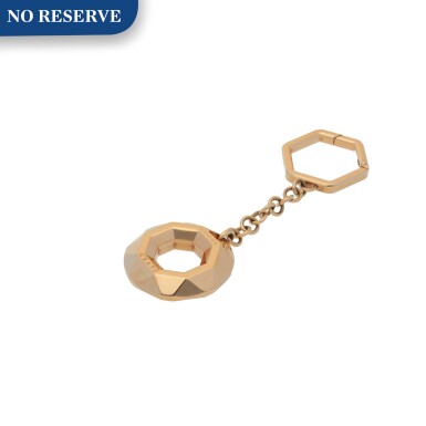 View full screen - View 1 of Lot 435. PINK GOLD KEY CHAIN.
