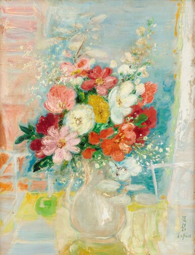 View full screen - View 1 of Lot 770. Le Pho 黎譜 | Les dahlias 大麗花.