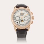 Reference 5270R-001 | A pink gold perpetual calendar chronograph wristwatch with moon phases, leap year, and day/night indication, Circa 2018