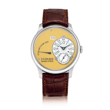 View full screen - View 1 of Lot 2215. F.P. Journe | Octa Réserve de Marche, A limited edition stainless steel wristwatch with date and power reserve indication, Circa 2015 | Octa Réserve de Marche 限量版精鋼腕錶,備日期及動力儲備顯示,約2015年製.
